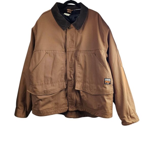 Timberland Pro Series Polartec Canvas Cotton Barn Workwear Lined Double  Jacket - Picture 1 of 13